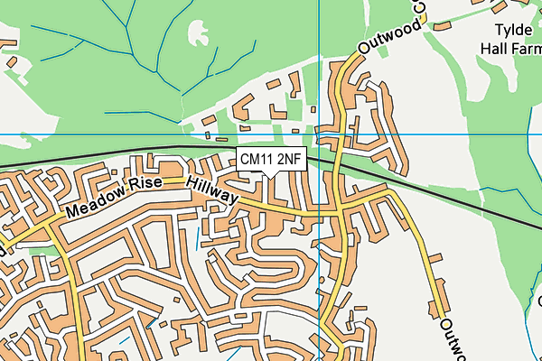 CM11 2NF map - OS VectorMap District (Ordnance Survey)