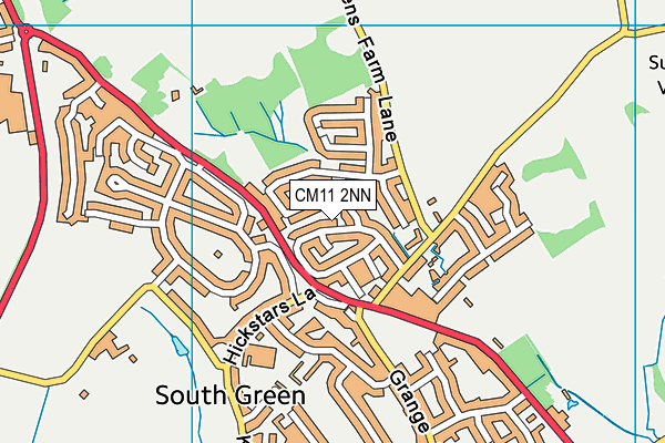 CM11 2NN map - OS VectorMap District (Ordnance Survey)