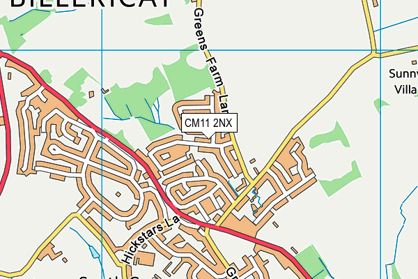 CM11 2NX map - OS VectorMap District (Ordnance Survey)