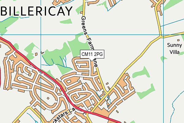 CM11 2PG map - OS VectorMap District (Ordnance Survey)