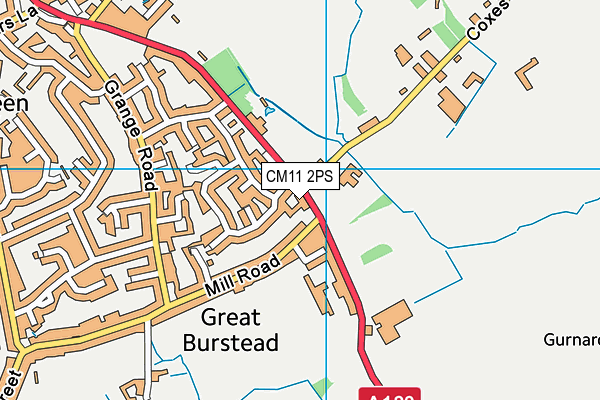 CM11 2PS map - OS VectorMap District (Ordnance Survey)