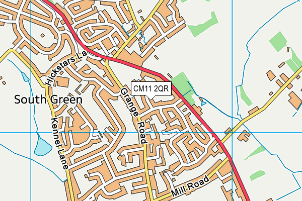 CM11 2QR map - OS VectorMap District (Ordnance Survey)