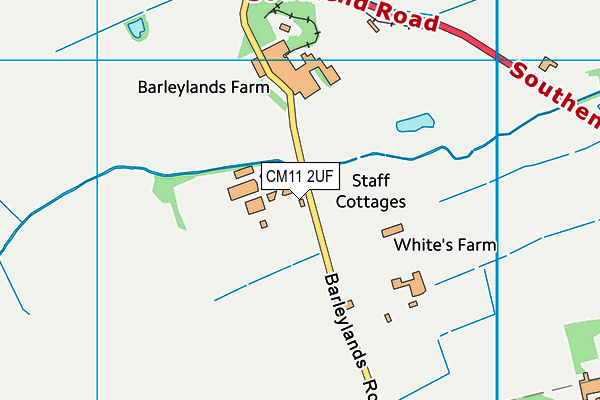 Barleylands Farm (Site 2) map (CM11 2UF) - OS VectorMap District (Ordnance Survey)