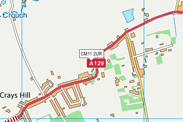 CM11 2UR map - OS VectorMap District (Ordnance Survey)