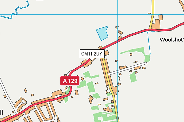 CM11 2UY map - OS VectorMap District (Ordnance Survey)