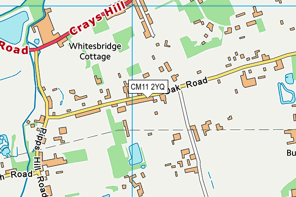 CM11 2YQ map - OS VectorMap District (Ordnance Survey)