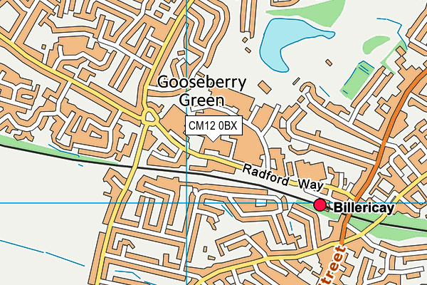 Studio 360 Fitness map (CM12 0BX) - OS VectorMap District (Ordnance Survey)