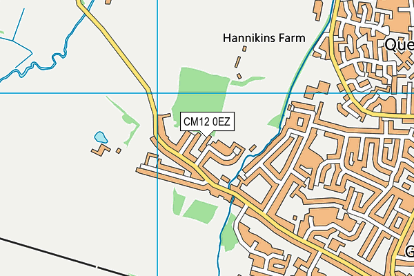 CM12 0EZ map - OS VectorMap District (Ordnance Survey)