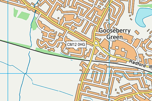 CM12 0HG map - OS VectorMap District (Ordnance Survey)