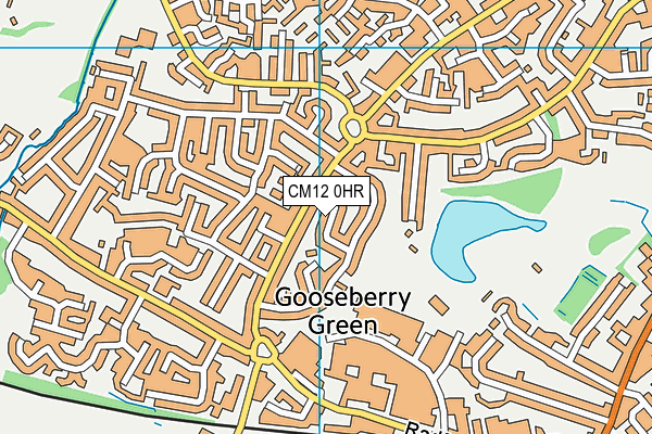 CM12 0HR map - OS VectorMap District (Ordnance Survey)