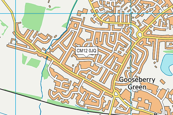 CM12 0JQ map - OS VectorMap District (Ordnance Survey)