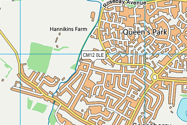 Brightside Primary School map (CM12 0LE) - OS VectorMap District (Ordnance Survey)