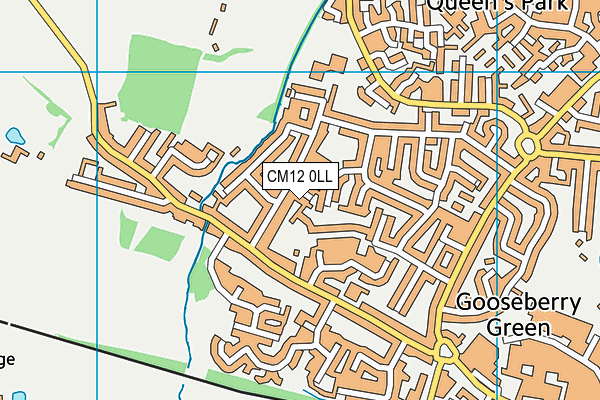 CM12 0LL map - OS VectorMap District (Ordnance Survey)