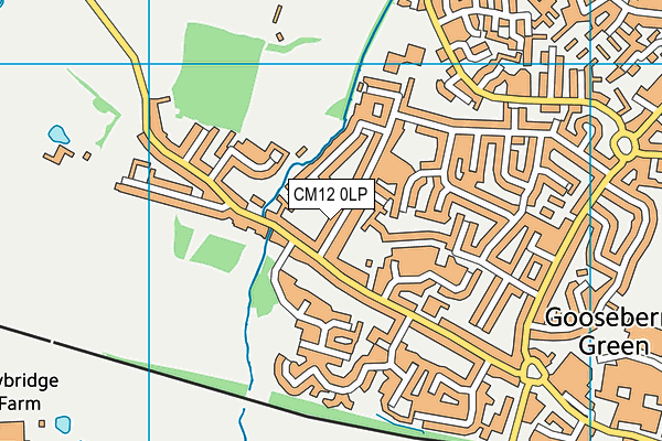 CM12 0LP map - OS VectorMap District (Ordnance Survey)