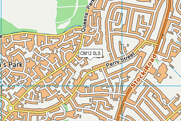 CM12 0LS map - OS VectorMap District (Ordnance Survey)