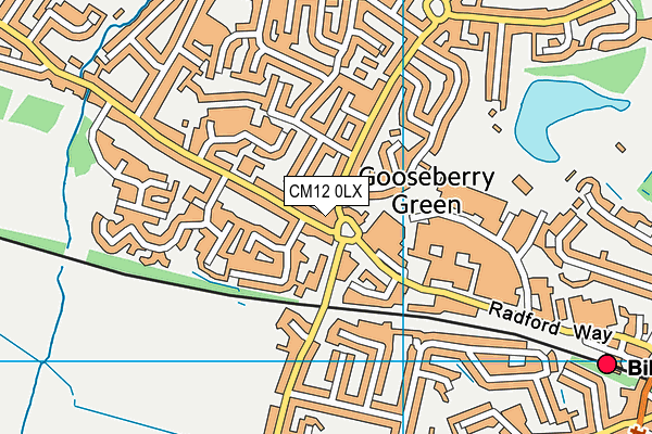 CM12 0LX map - OS VectorMap District (Ordnance Survey)