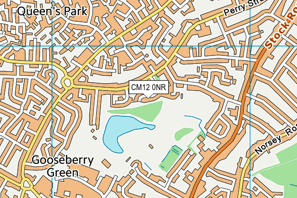 CM12 0NR map - OS VectorMap District (Ordnance Survey)