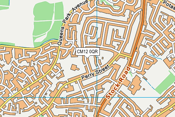 Buttsbury Junior School map (CM12 0QR) - OS VectorMap District (Ordnance Survey)