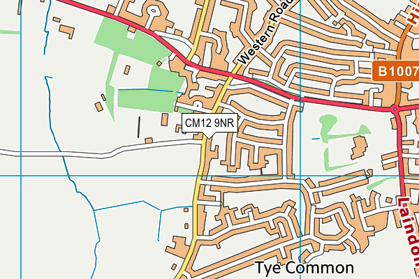 CM12 9NR map - OS VectorMap District (Ordnance Survey)