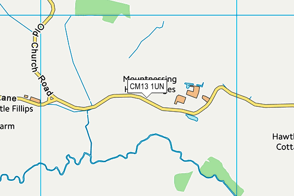 CM13 1UN map - OS VectorMap District (Ordnance Survey)