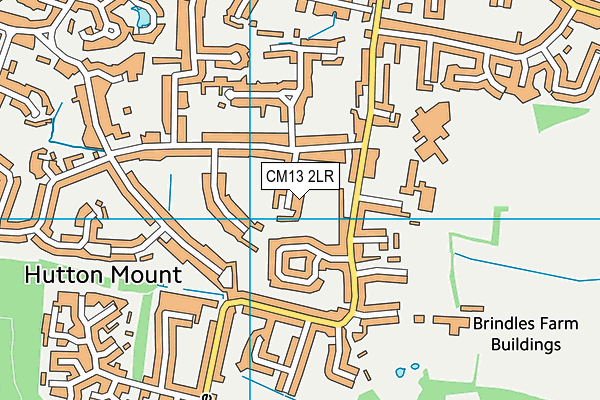 CM13 2LR map - OS VectorMap District (Ordnance Survey)