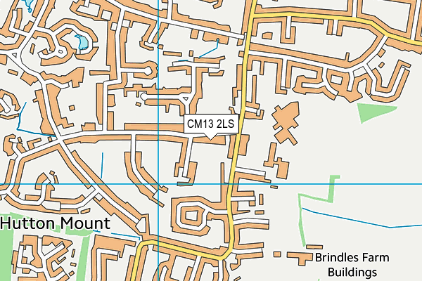 CM13 2LS map - OS VectorMap District (Ordnance Survey)
