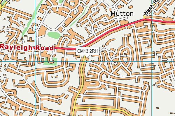 CM13 2RH map - OS VectorMap District (Ordnance Survey)