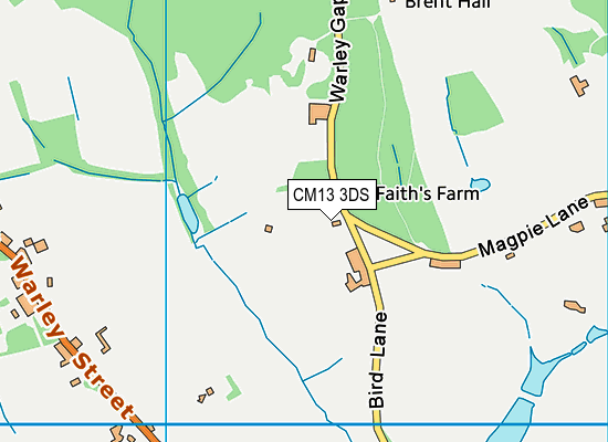 CM13 3DS map - OS VectorMap District (Ordnance Survey)