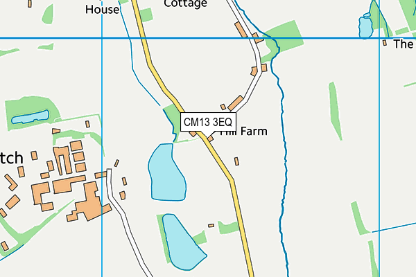 CM13 3EQ map - OS VectorMap District (Ordnance Survey)