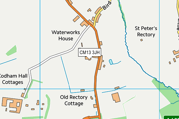 CM13 3JH map - OS VectorMap District (Ordnance Survey)