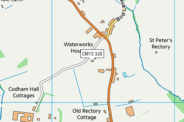 CM13 3JS map - OS VectorMap District (Ordnance Survey)