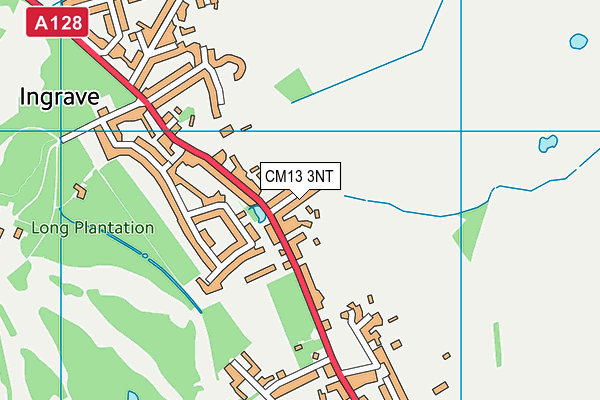 CM13 3NT map - OS VectorMap District (Ordnance Survey)