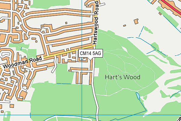 Map of MAPLE HOUSE (SHENFIELD) RESIDENTS ASSOCIATION LIMITED at district scale