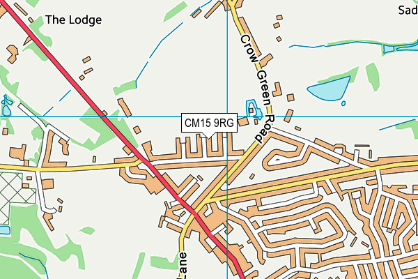 CM15 9RG map - OS VectorMap District (Ordnance Survey)