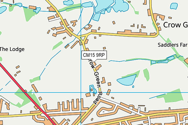 CM15 9RP map - OS VectorMap District (Ordnance Survey)