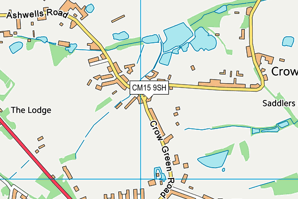 CM15 9SH map - OS VectorMap District (Ordnance Survey)