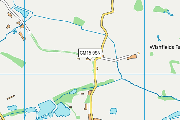 CM15 9SN map - OS VectorMap District (Ordnance Survey)