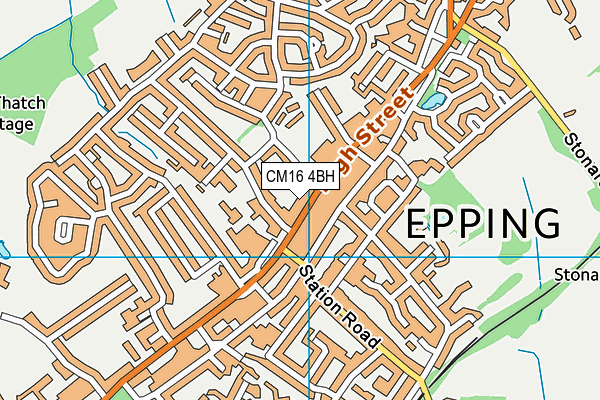 CM16 4BH map - OS VectorMap District (Ordnance Survey)
