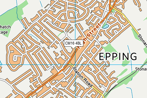 CM16 4BL map - OS VectorMap District (Ordnance Survey)