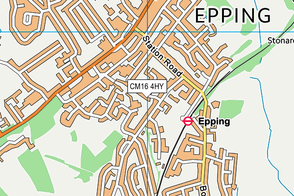 CM16 4HY map - OS VectorMap District (Ordnance Survey)