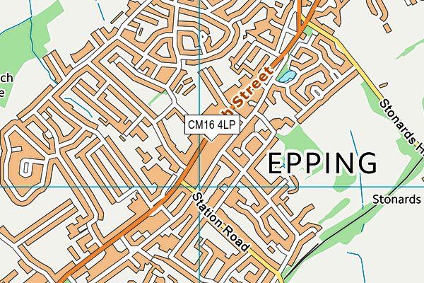CM16 4LP map - OS VectorMap District (Ordnance Survey)