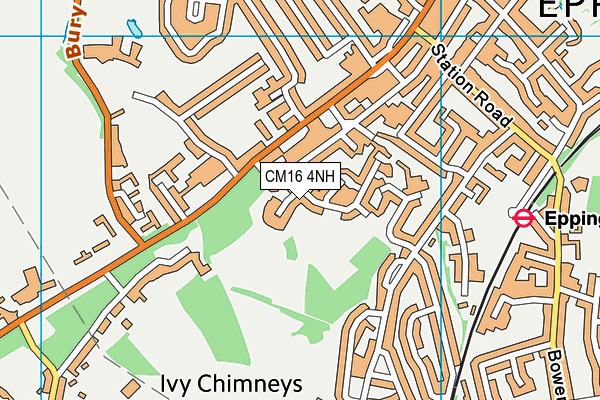 CM16 4NH map - OS VectorMap District (Ordnance Survey)