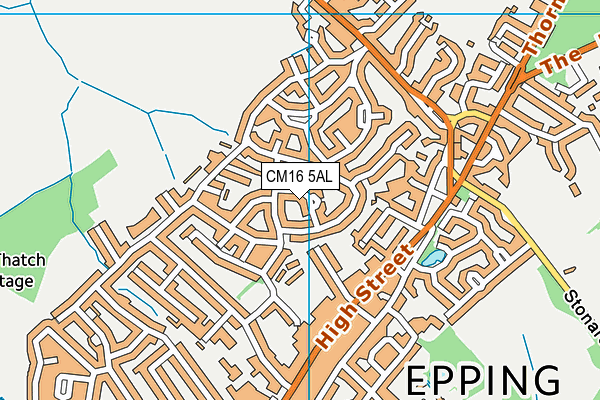 CM16 5AL map - OS VectorMap District (Ordnance Survey)