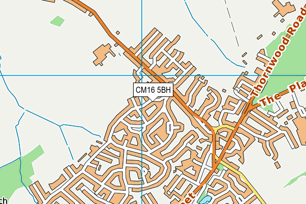 CM16 5BH map - OS VectorMap District (Ordnance Survey)
