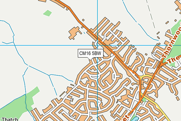 CM16 5BW map - OS VectorMap District (Ordnance Survey)