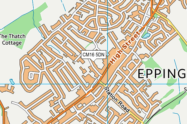CM16 5DN map - OS VectorMap District (Ordnance Survey)