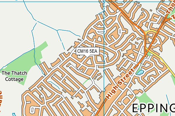 CM16 5EA map - OS VectorMap District (Ordnance Survey)