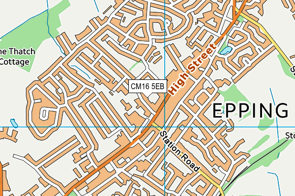CM16 5EB map - OS VectorMap District (Ordnance Survey)