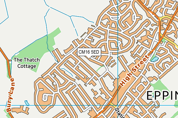 CM16 5ED map - OS VectorMap District (Ordnance Survey)