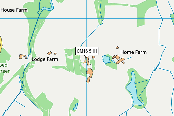 CM16 5HH map - OS VectorMap District (Ordnance Survey)